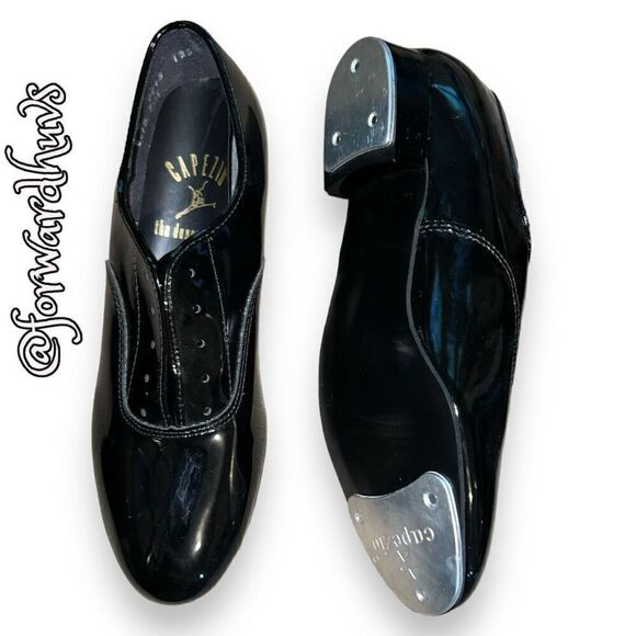 Capezio Style 7713 Patent Leather Tap Shoes Size 5M - Picture 6 of 10